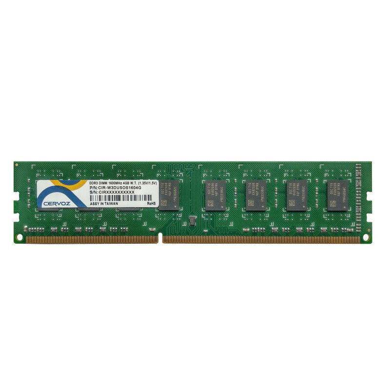 DDR3L SDRAM - DIMM 240-pin - 1600MHz - Dual - understøtter både 1,35V og 1,5V - -40° til +85°, 4GB DDR3L SDRAM - DIMM 240-pin - 1600MHz - Dual - understøtter både 1,35V og 1,5V - -40° til +85°, 4GB