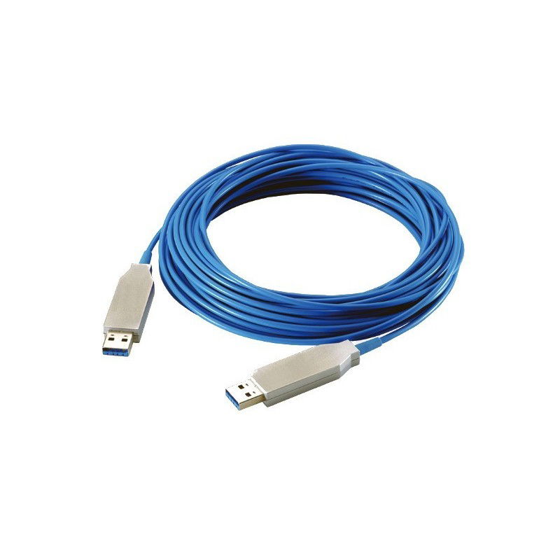 USB 3.0 aktivt optisk kabel (AOC), fiber optisk, inkl. dongle, dataoverførsels hastighed på 5Gbps op til 100 meter USB 3.0 aktivt optisk kabel (AOC), fiber optisk, inkl. dongle, dataoverførsels hastighed på 5Gbps op til 100 meter