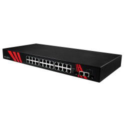 26-Port industrial 1U 19"...