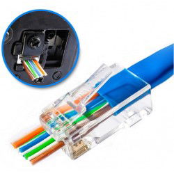 RJ45 stik til UTP Cat.6 med...