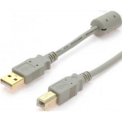 USB2 kabel, A han – B han...