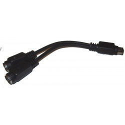 PS2 Y splitter kabel,15cm