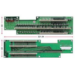 Busskort med 5x PCI-X, 2U