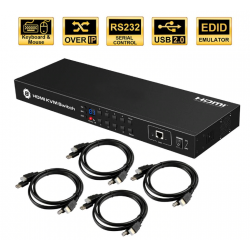 8 Ports KVM Omskifter Med...