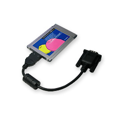 PCMCIA card with 1 RS232...