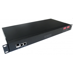 8-kanals PDU med 8 x IEC...
