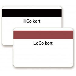 Magnetic card with HiCo...