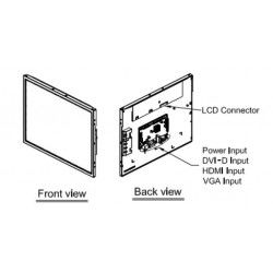 15" TFT panel DVI-I with...