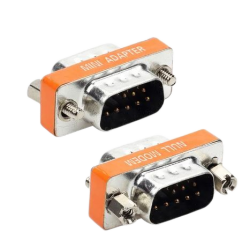Nullmodem adapter, DB9 han...