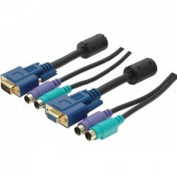 KVM Kabel VGA han,...