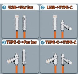 4 i 1 PD USB-kabel 100W...