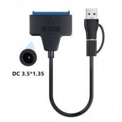 SATA-disk tilsluttes USB-A...
