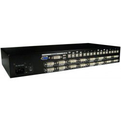 16 ports KVM omskifter,...