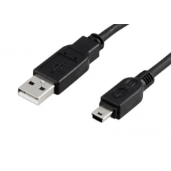 USB 2.0 kabel, A han – mini...
