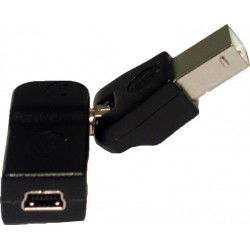 USB2 vinkelomformerstik m....