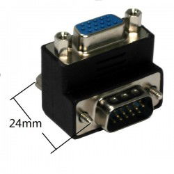 VGA 90º angle socket DB15HD...