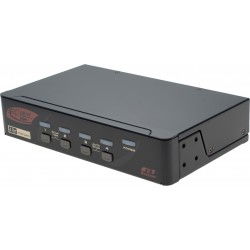 4 ports KVM omskifter med...