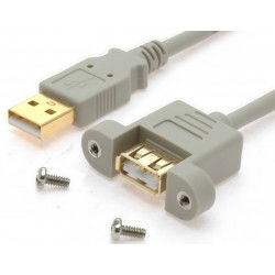 USB 2.0 cable with flange A...