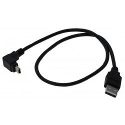 Vinklet USB A han/MINI han...