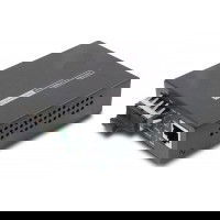 Mediekonverter til fiber (DIN-skinne) - Singlemode (MOXA IMC-21-S-SC)